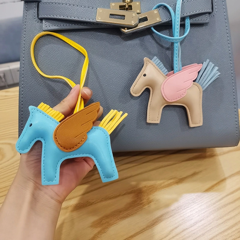 Ea115 Oran Luxary Animal Rodeo Charms Cute Key Chain Luxurious Mini Luxury Brand High Quality Handmade Leather Horse Bag Charm